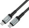 Фото - Кабель XO NBQ264A High Power Braided, USB-C - USB-C, (M/M), 240W, 2 м, Black (NBQ264B_С_Black) | click.ua