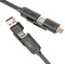 Фото - Кабель XO NB275 Zinc Alloy Silicone, USB Type-C/USB-A - USB Type-C - Lightning, 60W, 1 м, Grаy (NB275_4-in-1_Gray) | click.ua
