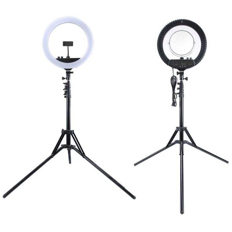 Кольцевая LED-лампа Mantoo MCP3690 12" + штатив