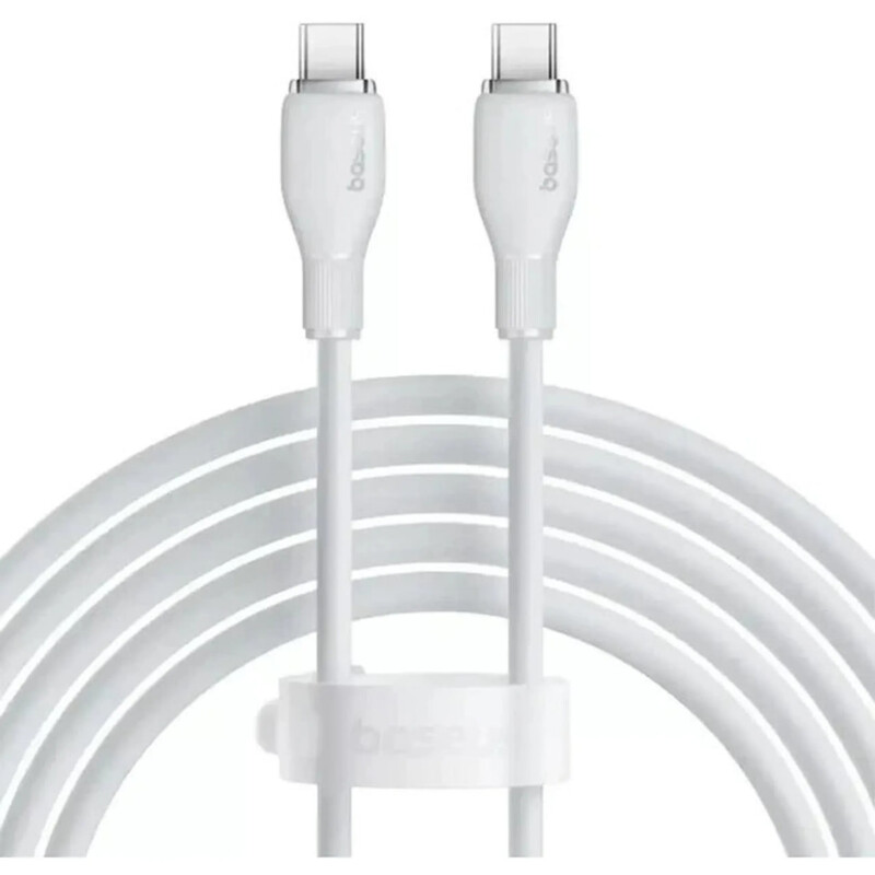 Кабель Baseus USB Type-C - USB Type-C, 100W, 1 м White (P10373000211-00)