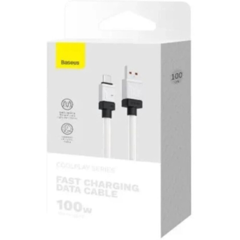 Кабель Baseus USB Type-C - USB Type-A, 100W, 1 м White (CAKW000602)