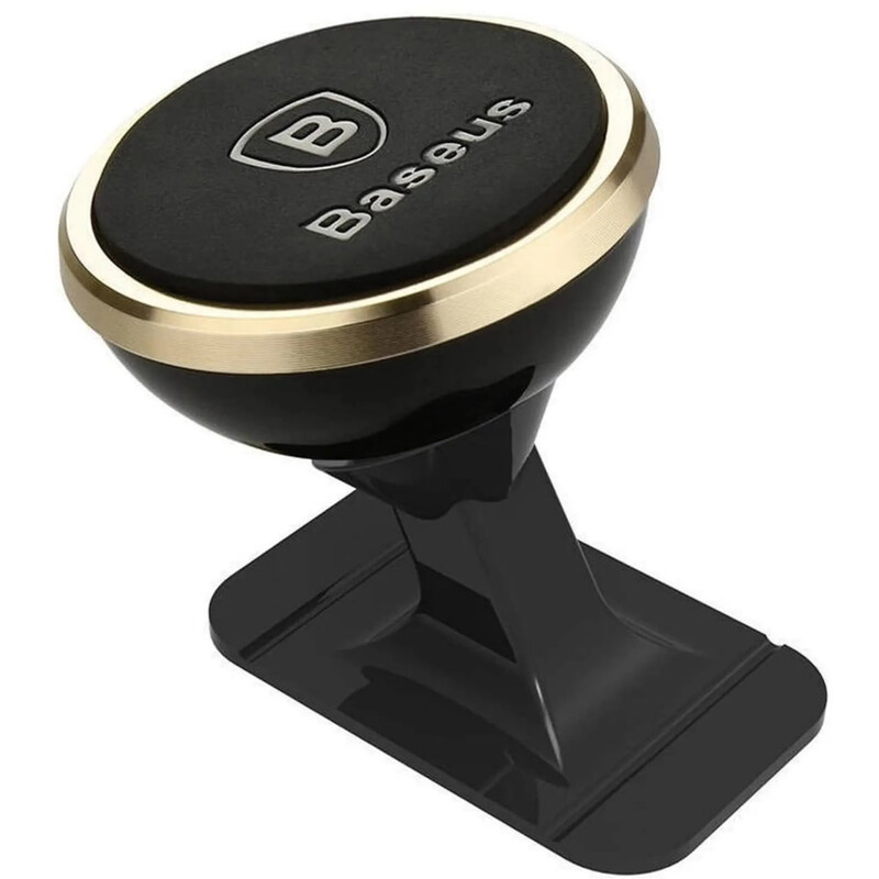 Держатель автомобильный для смартфона Baseus Adjustable Magnetic Mount Black Gold (SUCX140015)