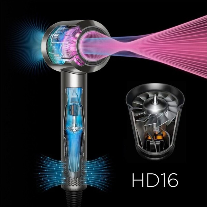 Фен Dyson Supersonic HD16 Nural Straight+Wavy Red Velvet/Gold (493117-01)
