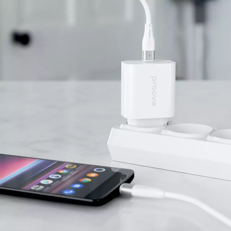 Мережевий зарядний пристрій Proove Rapid 30W White (WCRP30012202) + кабель USB Type-C