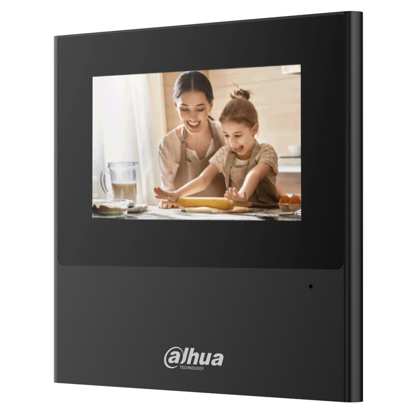 IP-видеодомофон Dahua DHI-VTH2611L-WP-BE Black (99-10025412)