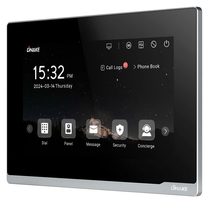 IP-видеодомофон Dnake E216 Black (99-00014907)