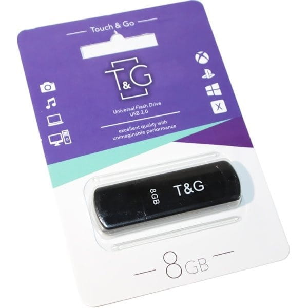 Флеш-накопитель USB 8GB T&G 011 Classic Series Black (TG011-8GBBK)