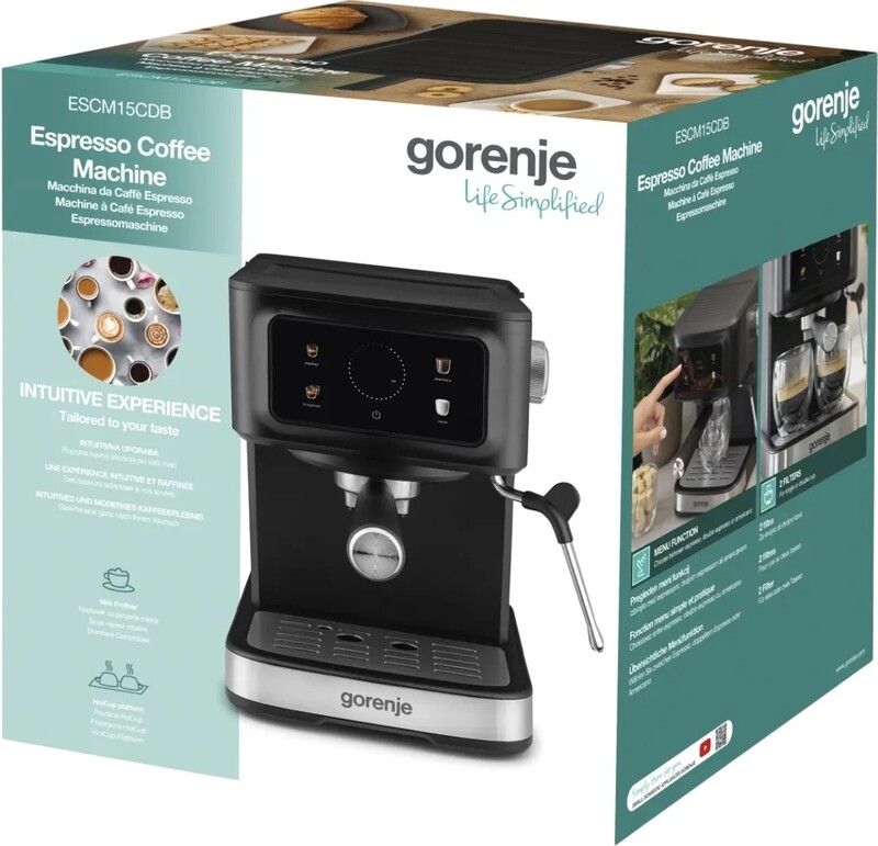 Кавоварка ріжкова Gorenje ESCM15CDB