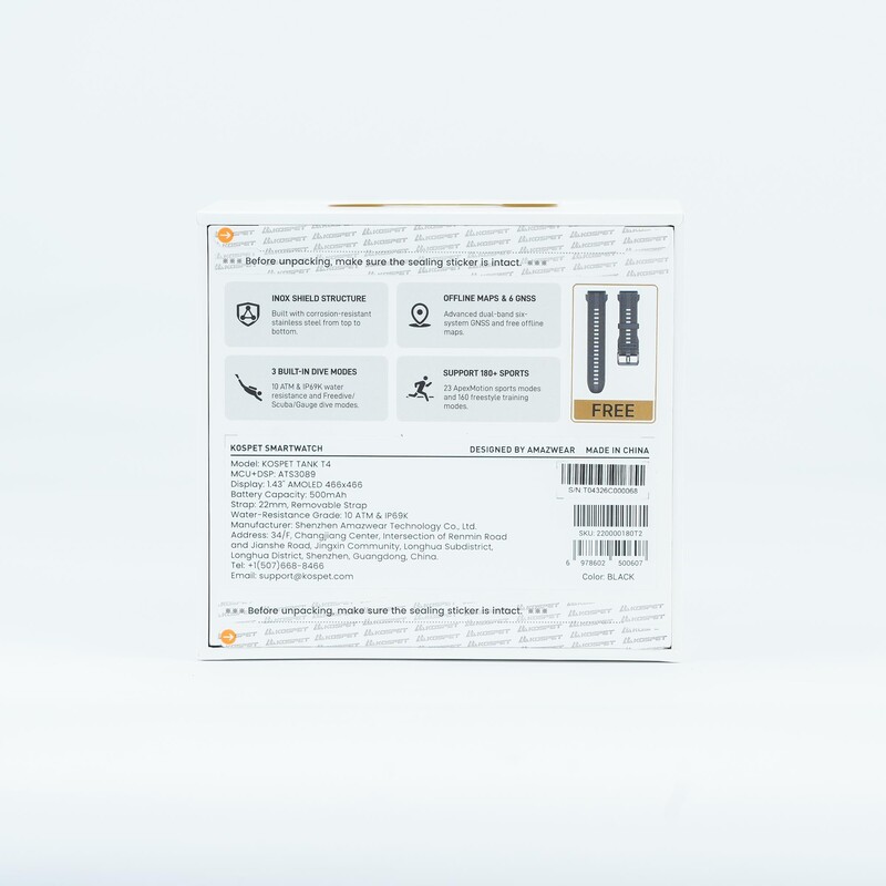 Смарт-годинник Kospet Tank T4 SE Black