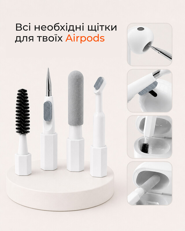 Чистящий набор 2E для оргтехники 20в1, бело-оранжевый (2E-SK20IN1)