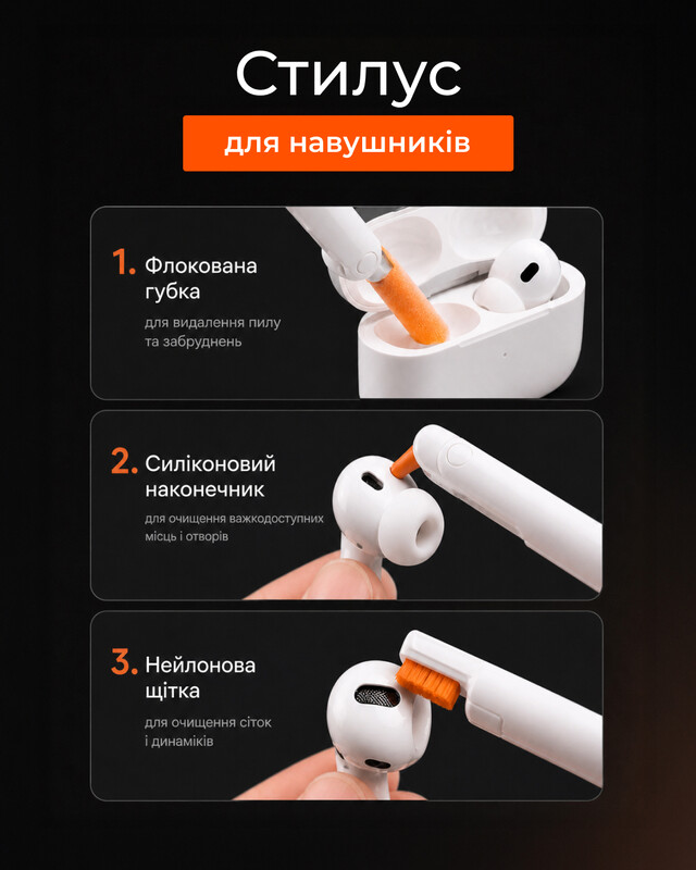 Чистящий набор 2E для оргтехники 24в1, бело-оранжевый (2E-SK24IN1)