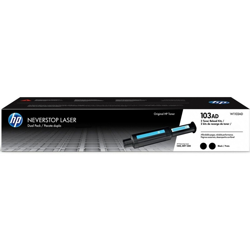 Тонер-картридж HP 103AD Neverstop LJ 1000a/1000w/1200a/1200w Reload Kit 2-Pack Black (W1103AD)