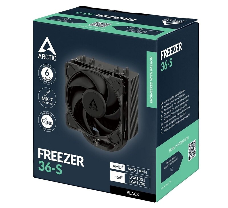 Кулер процессорный Arctic Freezer 36S Black (ACFRE00196A)