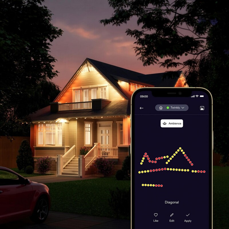 Smart LED гірлянда Twinkly Permanent Light RGB72 (TWPL072STP-TEU) 72LED, 30м, BT+WiFi