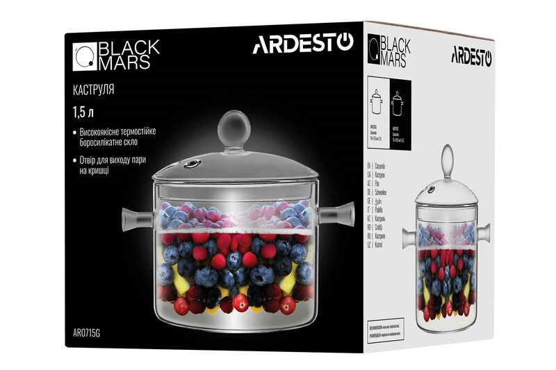 Каструля Ardesto Black Mars 15 см 1.5 л (AR0715GB)