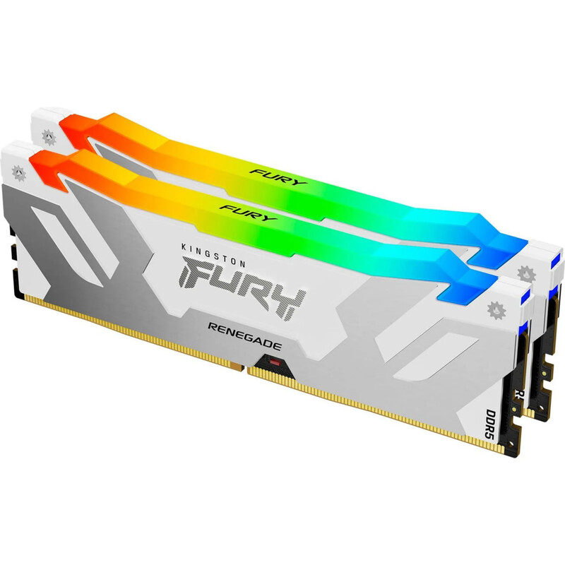 Модуль памяти DDR5 32GB/8000 Kingston Fury Renegade RGB XMP White (KF580C38RWAK2-32)