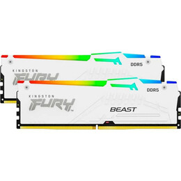 Модуль памяти DDR5 32GB/5600 Kingston Fury Beast RGB Expo White (KF556C36BWEAK2-32)