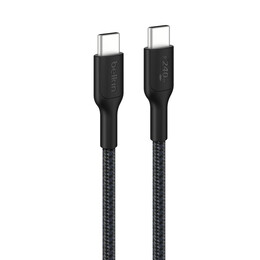 Кабель Belkin USB-C - USB-C (M/M), 1 м, 240Вт, Black (CAB025HQ1MBK)