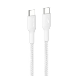 Кабель Belkin USB-C - USB-C (M/M), 1 м, 240Вт, White (CAB025HQ1MWH)