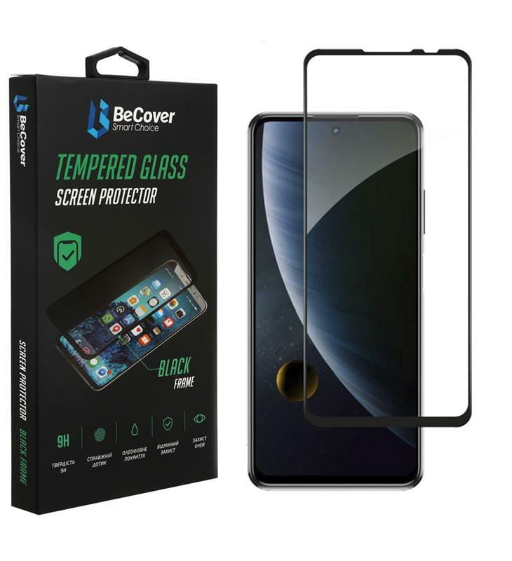 Защитное стекло BeCover для ZTE Blade V30 Black (706914)