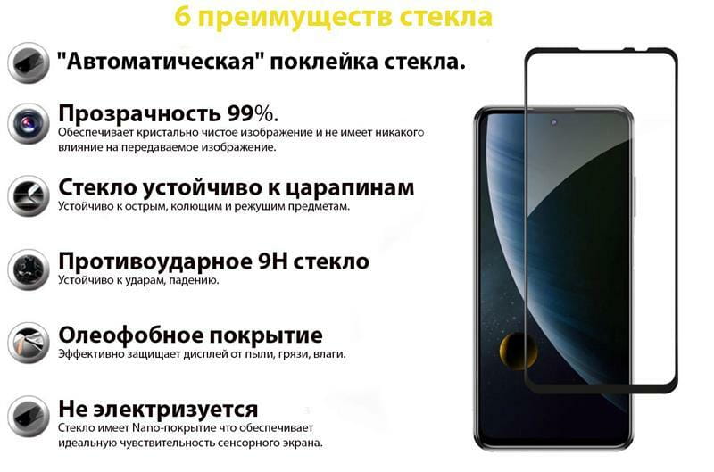 Защитное стекло BeCover для ZTE Blade V30 Black (706914)