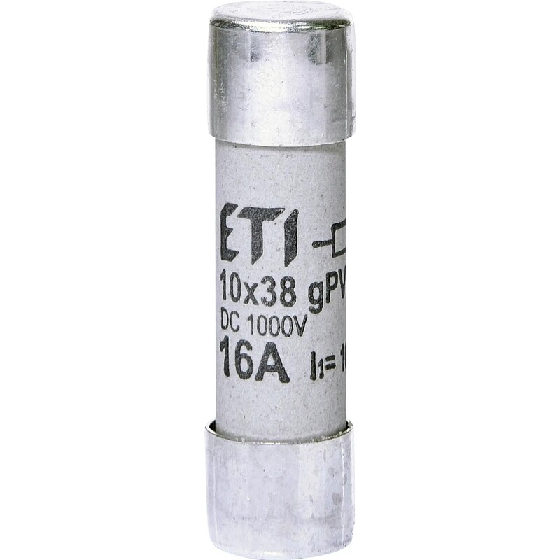 Предохранитель ETI CH 10x38 gPV 16A 1000V DC (10kA) (2625107)