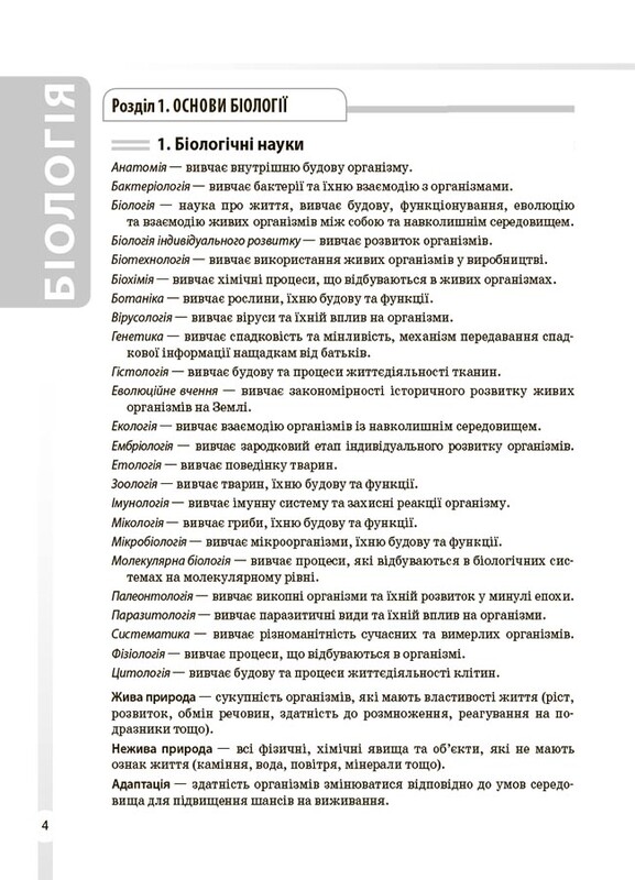 Довідник учня. Біологія. 7-11 класи. Усі поняття, терміни та визначення / Маргарита Атаманчук