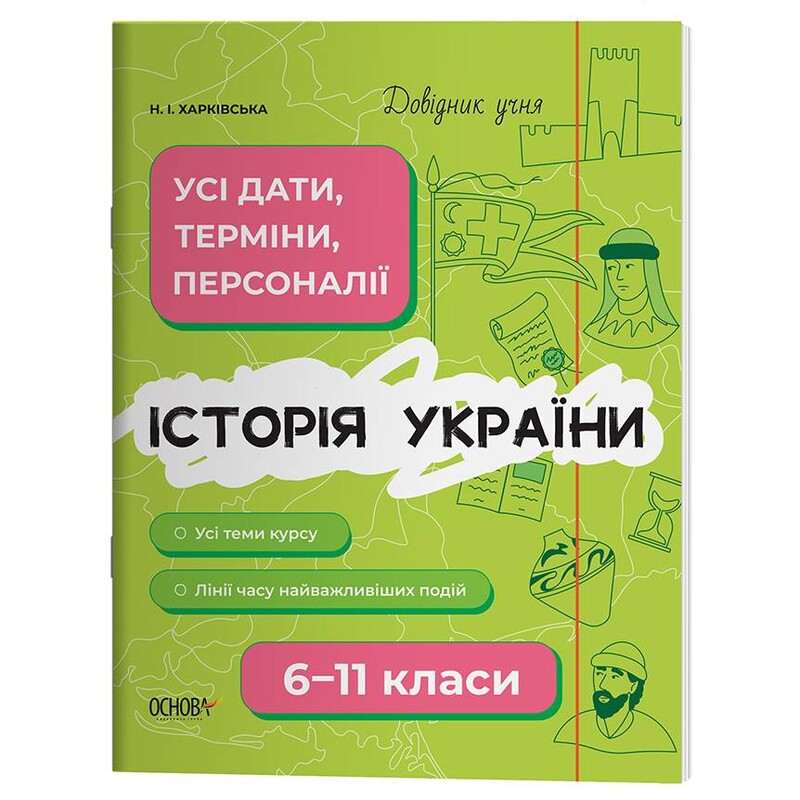 Довідник учня. Історія України. Усі дати, терміни, події. 6-11 класи / Наталія Харківська