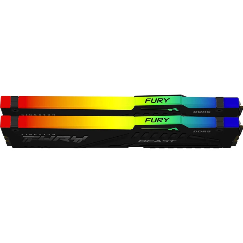 Модуль памяти DDR5 32GB/6000 Kingston Fury Beast RGB Expo Black (KF560C30BBEAK2-32)