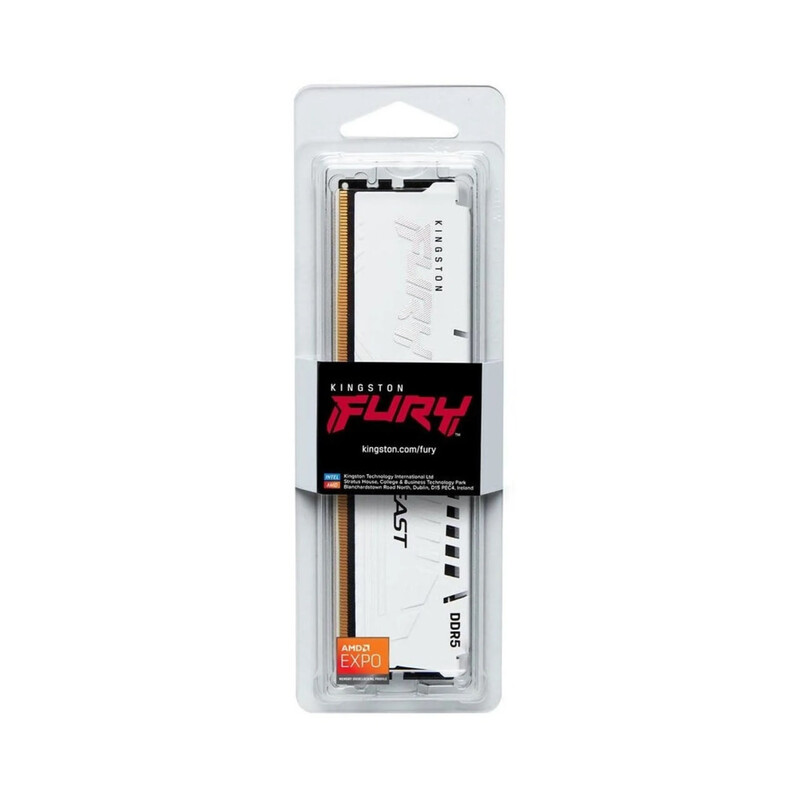 Модуль памяти DDR5 16GB/6000 Kingston Fury Beast Expo White (KF560C30BWE-16)