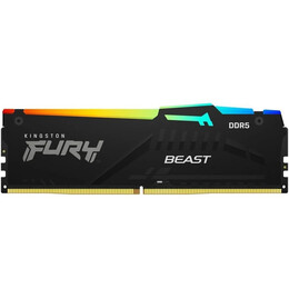 Модуль пам`ятi DDR5 32GB/6400 Kingston Fury Beast RGB Expo Black (KF564C32BBEA-32)