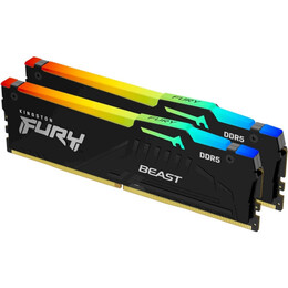 Модуль памяти DDR5 2х16GB/6400 Kingston Fury Beast RGB Expo Black (KF564C32BBEAK2-32)