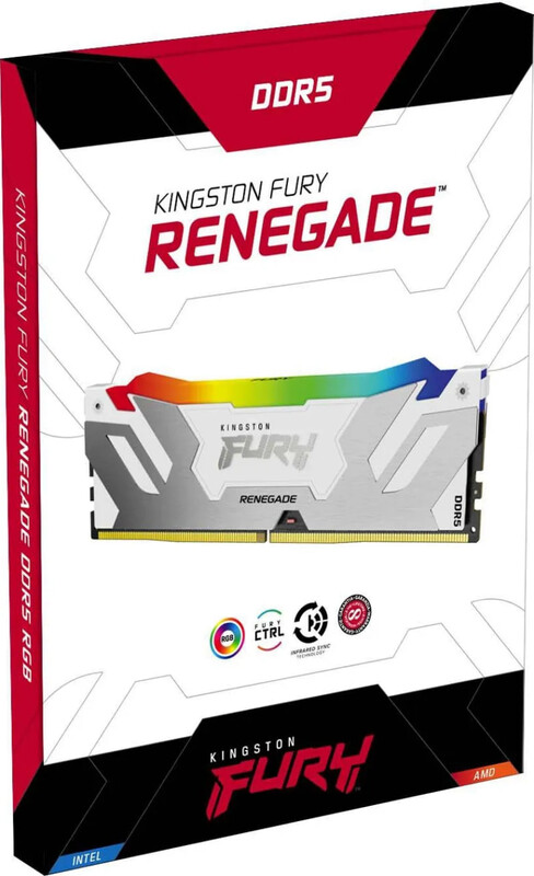 Модуль памяти DDR5 32GB/6400 Kingston Fury Renegade RGB XMP White (KF564C32RWAK2-32)