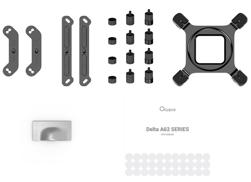 Кулер процессорный Ocypus Delta A62 ARGB White (DELTA-A62-WH2NAWN00X-GL)