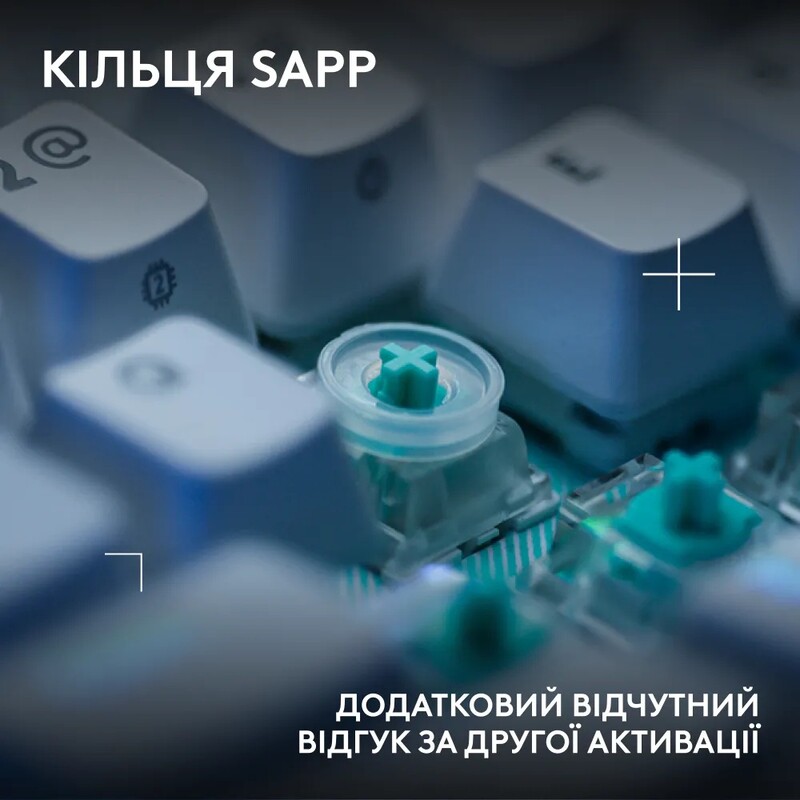 Клавiатура Logitech G512 X 98 Tactile White (920-014003)