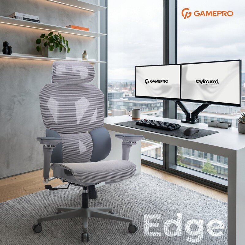 Крісло для геймерів GamePro Edge GC820MG Grey