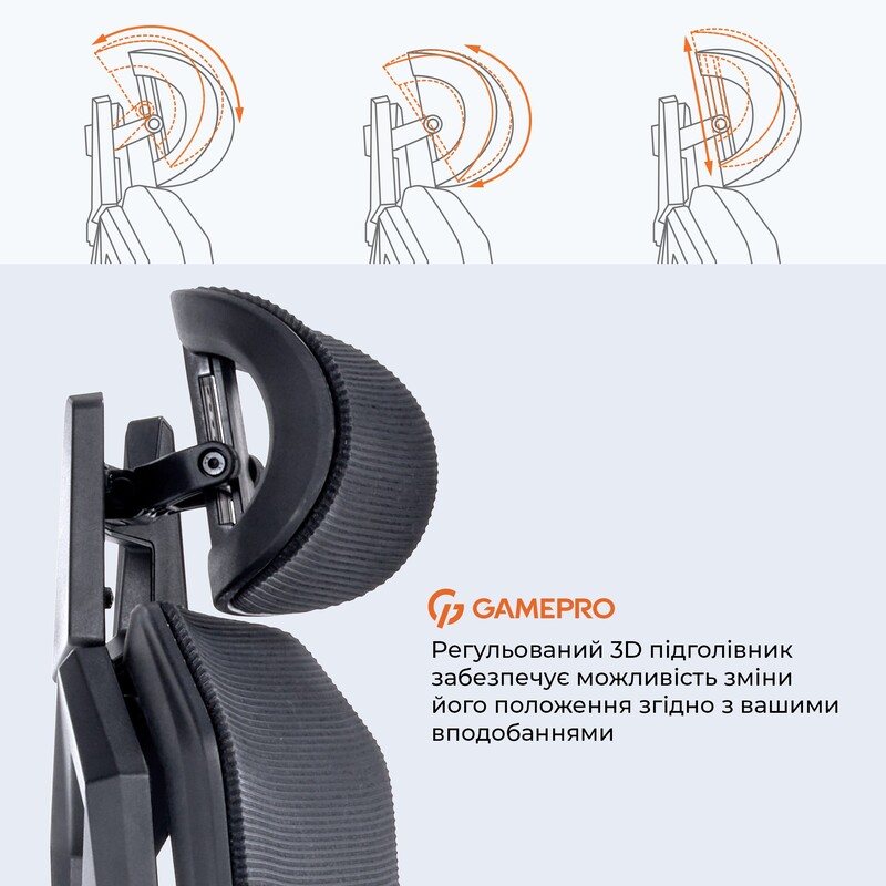 Крісло для геймерів GamePro Edge GC820MB Black