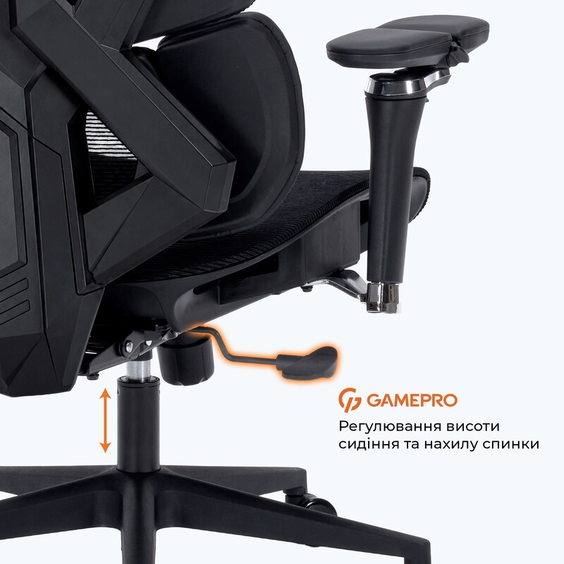 Крісло для геймерів GamePro Edge GC820MB Black