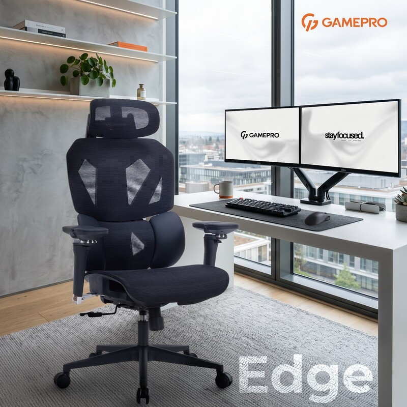 Крісло для геймерів GamePro Edge GC820MB Black
