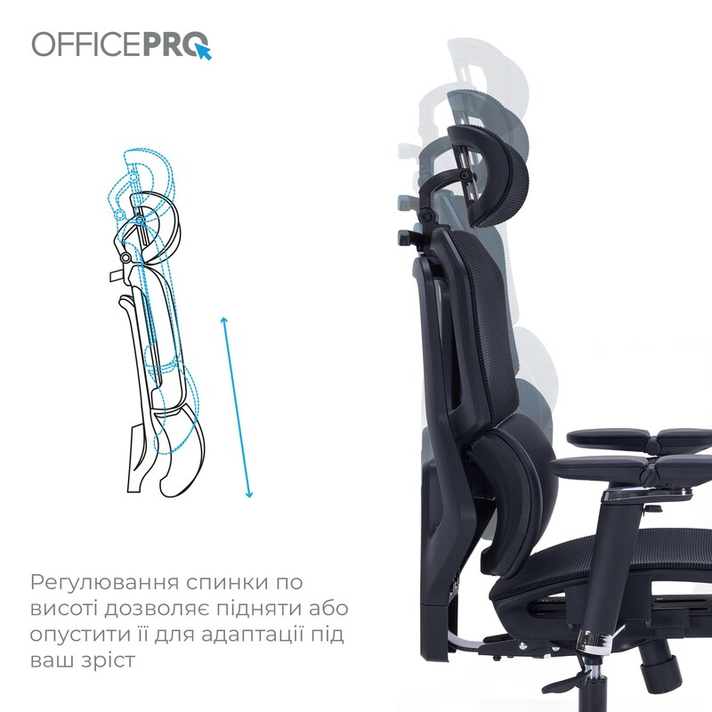 Крісло офісне OfficePro Unity OC710B Black