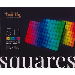 Панель Smart LED Twinkly Squares 1 Starter + 5 Extension RGB (TWQ064STW-07-BEU) 384LED, BT+WiFi