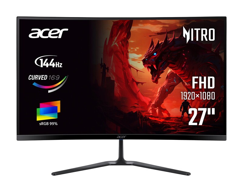 Монiтор Acer 27" ED270P0bmipx (UM.HE0EE.005) VA Curved Black 144Hz