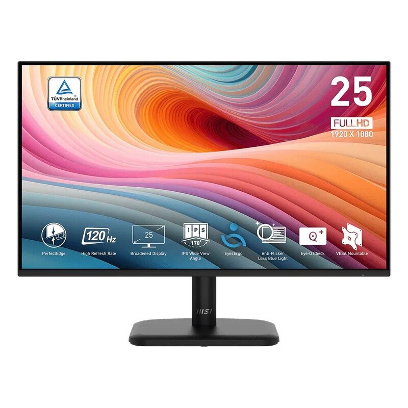 Монітор MSI 24.5" PRO MP251L-E2 (9S6-3PD2CM-033) IPS Black 120Hz