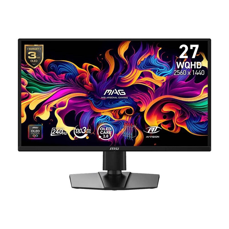 Монітор MSI 26.5" MAG 272QP QD-OLED-X24 (9S6-3CF89A-001) QD-OLED Black 240Hz