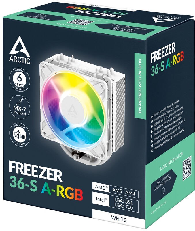Кулер процесорний Arctic Freezer 36-S A-RGB White (ACFRE00199A)