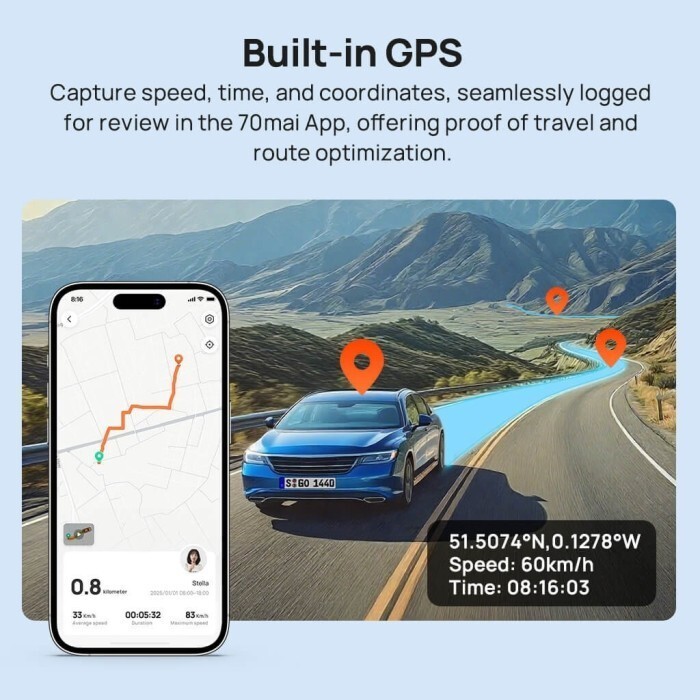 Видеорегистратор 70mai Dash Cam 4K A810S