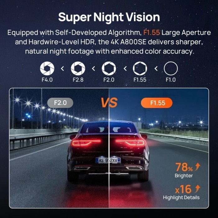 Видеорегистратор 70mai Dash Cam 4K A810S