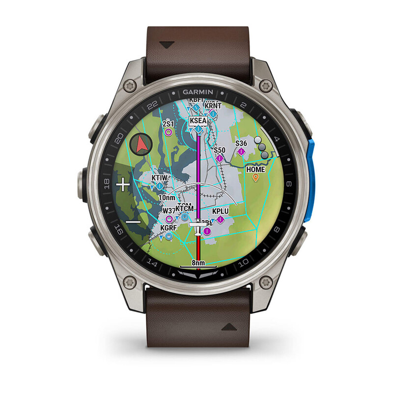 Смарт-годинник Garmin D2 Mach 2 47mm Titanium з Oxford Brown (010-02904-31)