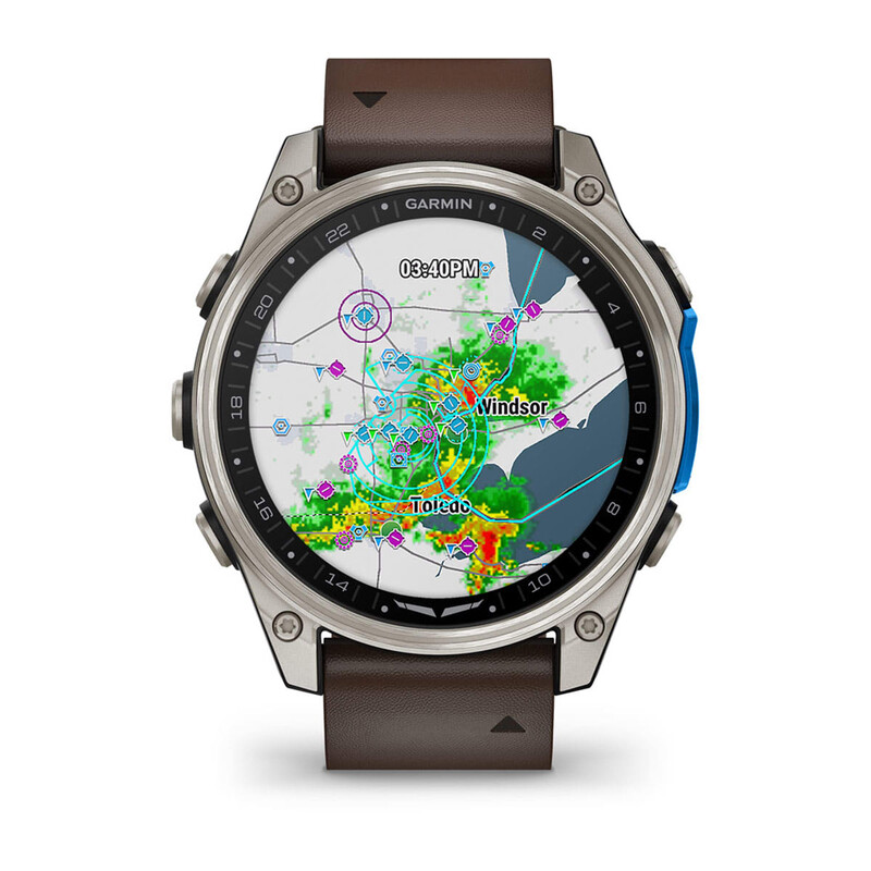 Смарт-годинник Garmin D2 Mach 2 47mm Titanium з Oxford Brown (010-02904-31)