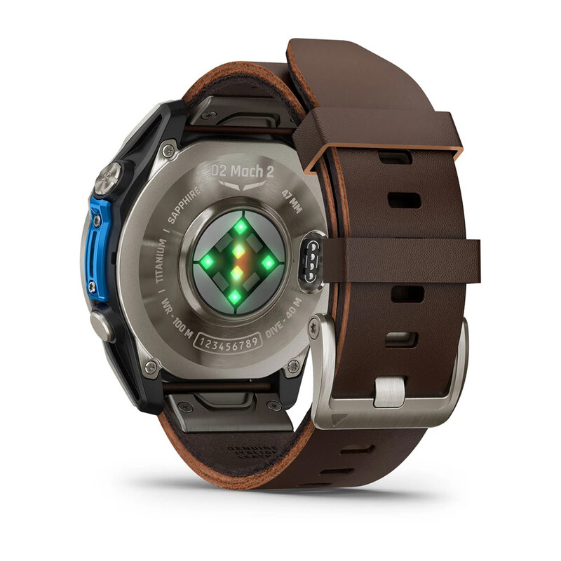 Смарт-годинник Garmin D2 Mach 2 47mm Titanium з Oxford Brown (010-02904-31)
